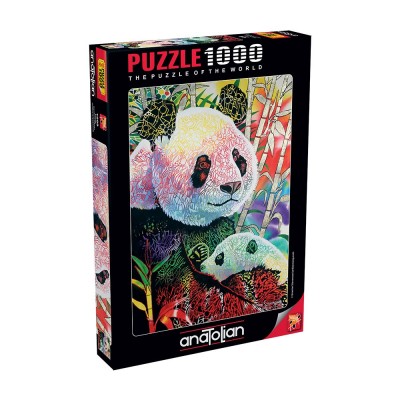 Puzzle Anatolian -Rainbow Panda, 1000 Piese (1099) 2
