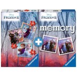Puzzle Ravensburger -Puzzle + Joc Memory Frozen Ii, 25/36/49 Piese, Joc Memory (03032)