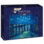 Puzzle 1000 piese - Vincent Van Gogh:Starry Night Over the Rhone, 1888 (Art-By-Bluebird-60002)