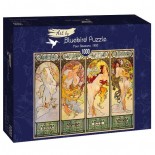 Puzzle 1000 piese - Alfons Mucha:Four Seasons, 1900 (Art-By-Bluebird-60056)