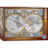 Puzzle Eurographics - Map of the ancient world, 1000 piese (6000-2006)