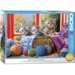 Puzzle Eurographics - Knittin' Kittens, 500 piese XXL (6500-5500)