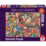 Puzzle Schmidt - Shelley Davies: Jocuri De Societate Vintage, 1000 piese (59900)