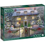 Puzzle 1000 piese - The Christmas Cottage (Jumbo-11313)