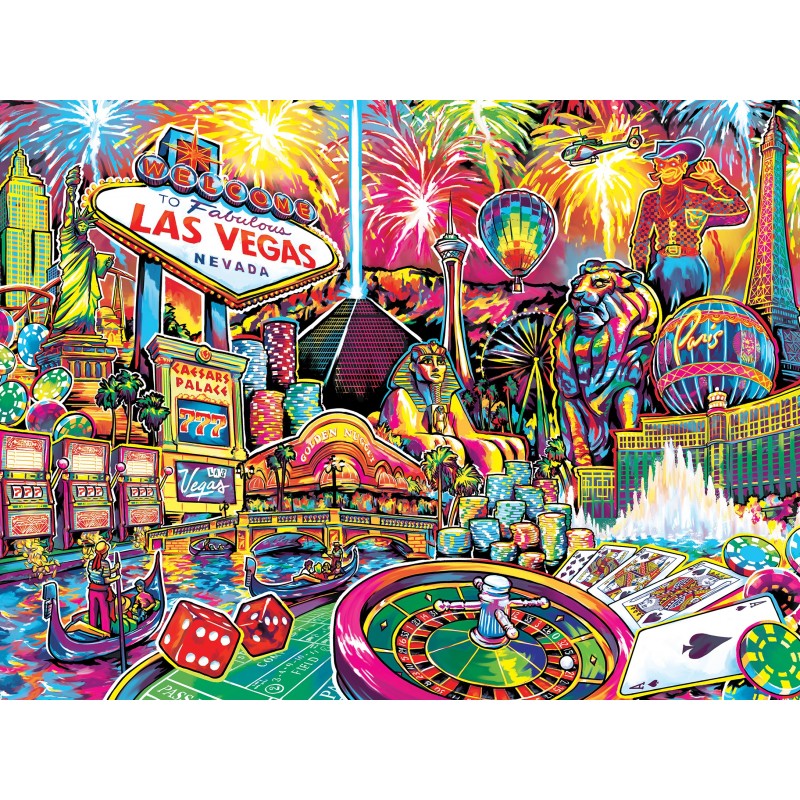 Puzzle 550 piese - Travel Collages - Las Vegas (Master-Pieces-32025)