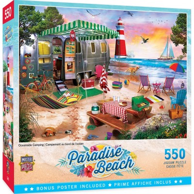 Puzzle 550 piese - Oceanside Camping (Master-Pieces-32119) 2