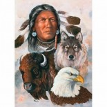 Puzzle 550 piese - Tribal Spirit - One Spirit (Master-Pieces-71454)