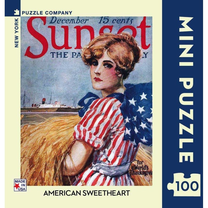 Puzzle 100 piese mini - American...