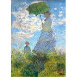 Puzzle 1000 piese Enjoy - Claude Monet: Woman with a Parasol (Madame Monet and Her Son) (Enjoy-1215)