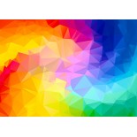 Puzzle 1000 piese Enjoy - Rainbow Gradient Poligonal Swirl (Enjoy-1239)