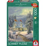 Puzzle 1000 piese - Thomas Kinkade:On Christmas Eve (Schmidt-59935)
