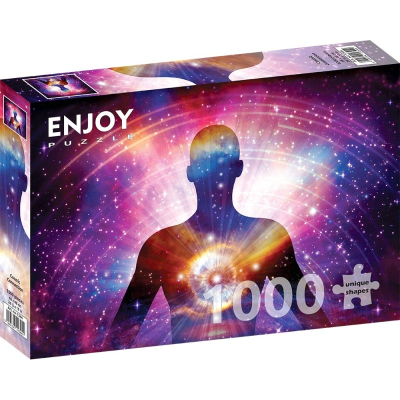 Puzzle 1000 piese Enjoy - Cosmic Connection + folii pentru lipit puzzle (Enjoy-5344)