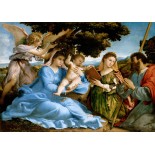 Puzzle 1000 piese Enjoy - Lorenzo Lotto:Madonna and Child with Saints Catherine and Thomas (Enjoy-1536)