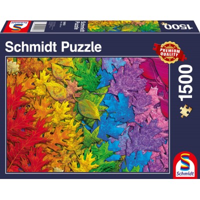 Puzzle 1500 piese Schmidt - Colorful Leaves (Schmidt-58993) 2