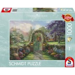 Puzzle 1000 piese Schmidt - Thomas Kinkade:Hummingbird Cottage (Schmidt-59940)