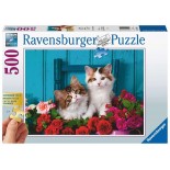 Puzzle 500 piese Ravensburger - Pisicute (Ravensburger-16993)