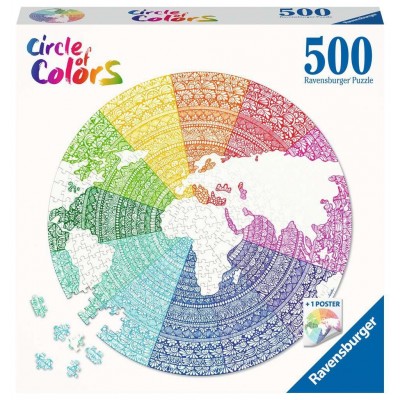 Puzzle 500 piese Ravensburger - Cerc Mandala... 2