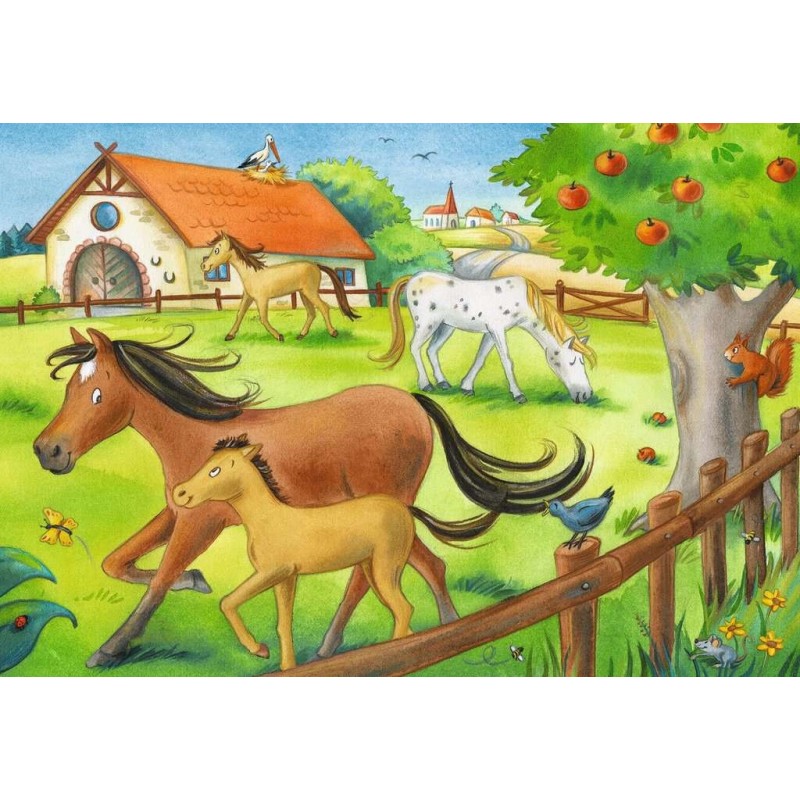 Puzzle 2x12 piese Ravensburger - Caluti (Ravensburger-05178)