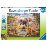 Puzzle 100 piese Ravensburger - Animale In Salbaticie (Ravensburger-13284)