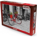 Puzzle 1000 piese Nova - The Red Bicycle (Nova-Puzzle-41004)