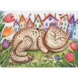 Puzzle 1000 piese Nova - Sofia Saburova - Neighborhood Cat (Nova-Puzzle-41062)