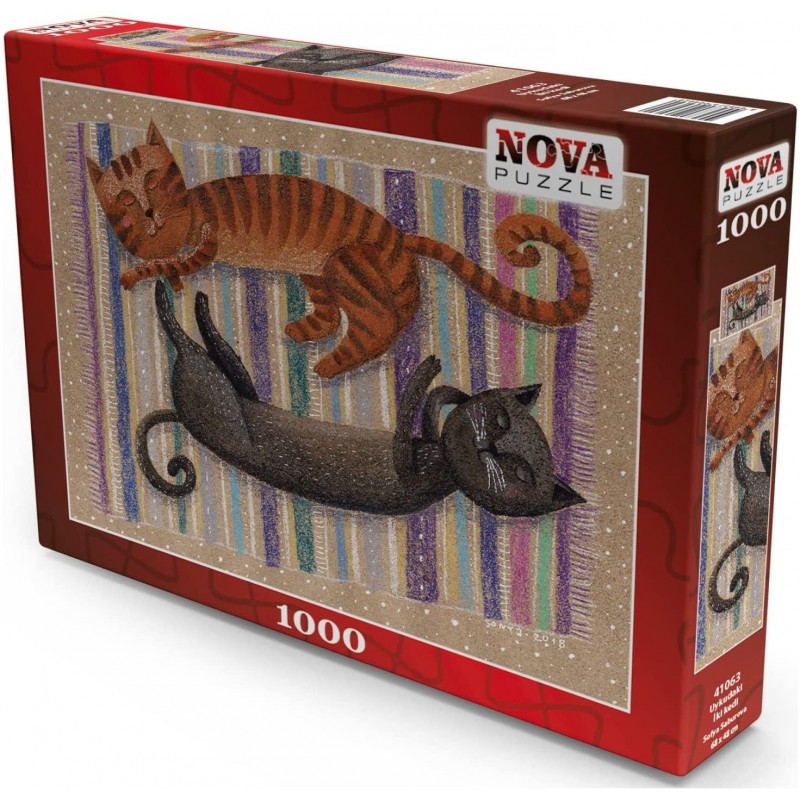 Puzzle 1000 piese Nova - Two Cats...