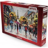 Puzzle 1000 piese Nova - Eiffel Streets (Nova-Puzzle-41116)