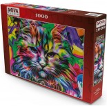 Puzzle 1000 piese Nova - Angry Cat (Nova-Puzzle-41125)