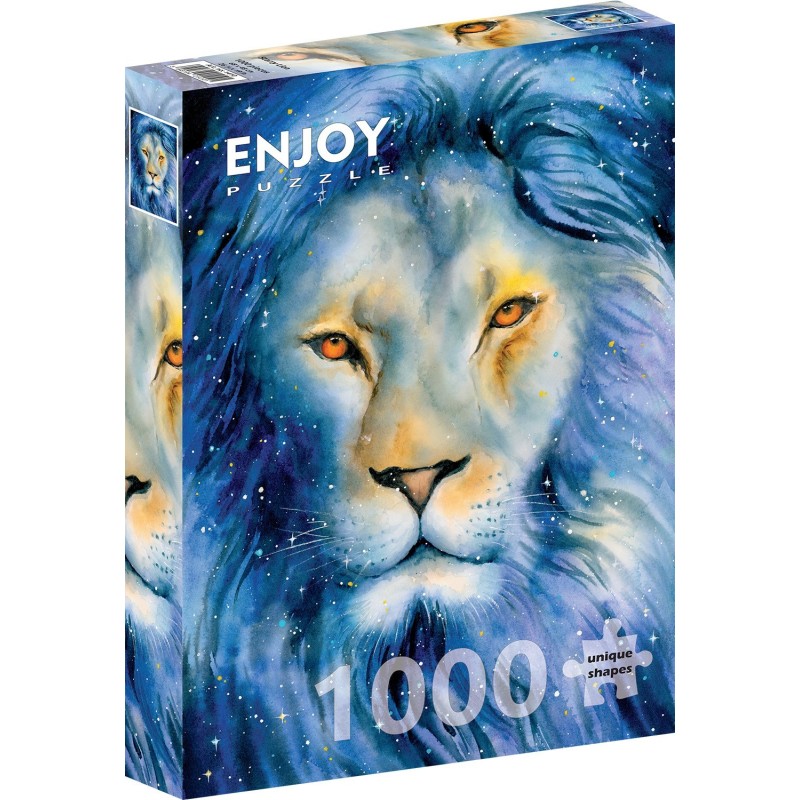 Puzzle 1000 piese Enjoy - Starry Lion + folii pentru lipit puzzle (Enjoy-5410)