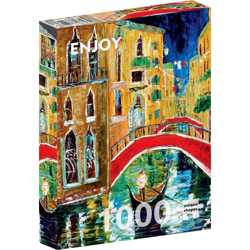 Puzzle 1000 piese Enjoy - Perfect Venice + folii pentru lipit puzzle (Enjoy-5440)