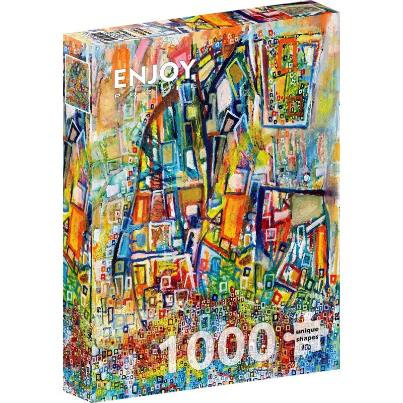 Puzzle 1000 piese Enjoy - Grain Auger + folii pentru lipit puzzle (Enjoy-5650)