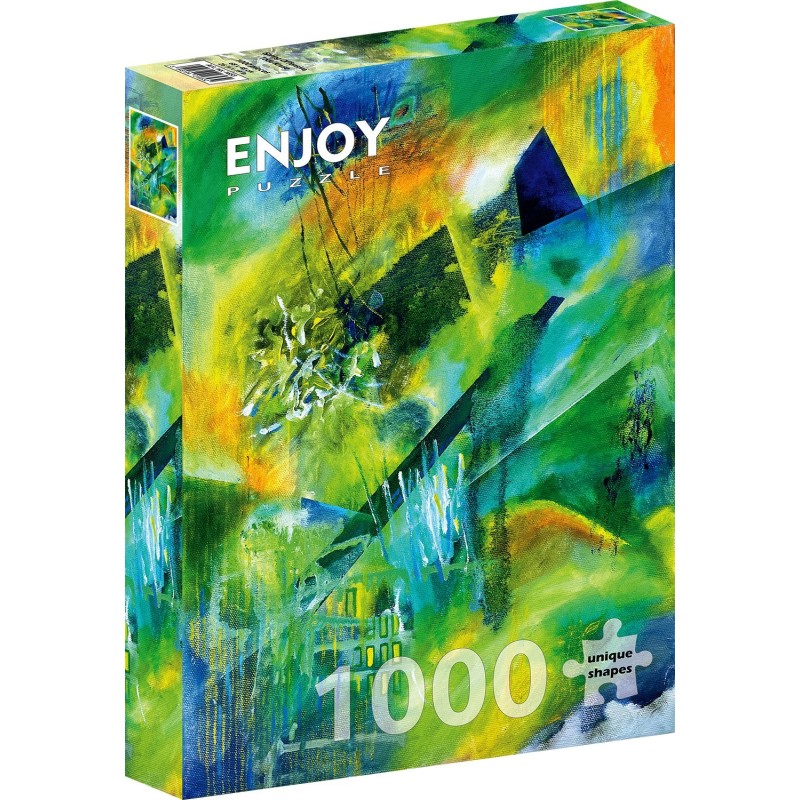 Puzzle 1000 piese Enjoy - Spring Offensive + folii pentru lipit puzzle (Enjoy-5653)