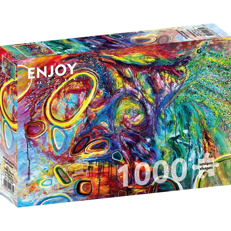 Puzzle 1000 piese Enjoy - Mont-Reynaud + folii pentru lipit puzzle (Enjoy-5662)