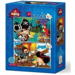 Puzzle 2x100 piese Art Puzzle - Pirates (Art-Puzzle-5640)
