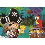Puzzle 2x100 piese Art Puzzle - Pirates (Art-Puzzle-5640)
