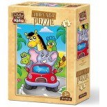 Puzzle 16 piese din lemn Art Puzzle - Elephant The Captain (Art-Puzzle-5850)