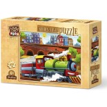 Puzzle 100 piese din lemn Art Puzzle - Train (Art-Puzzle-5898)