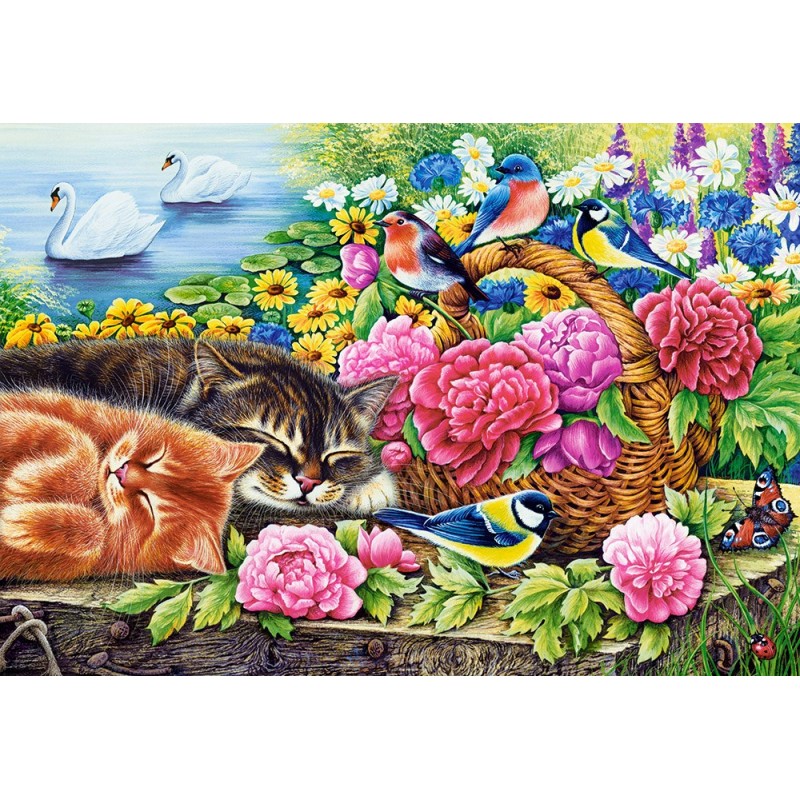 Puzzle 1000 piese Castorland - Lazy...
