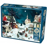 Puzzle 500 piese XXL Cobble Hill - Moonlit Winter (Cobble-Hill-85001)