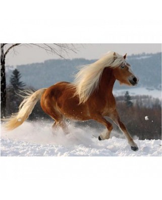 Puzzle 239 piese dificile D-Toys - Horses Magic: Haflinger II (DToys-70494)