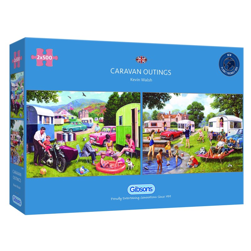 Puzzle 2x500 piese Gibsons - Caravan...