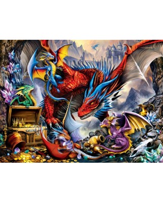 Puzzle 300 piese XXL Master Pieces - Dragon's Horde (Master-Pieces-32281)