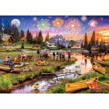Puzzle 1000 piese Master Pieces - Fireworks on the Mountain (Master-Pieces-72270)