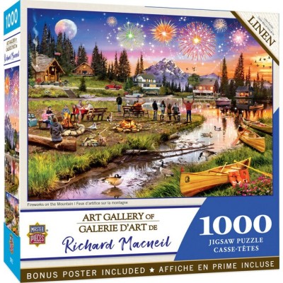 Puzzle 1000 piese Master Pieces - Fireworks on the... 2