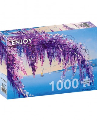 Puzzle 1000 piese ENJOY - Wisteria by the Sea (Enjoy-1753)