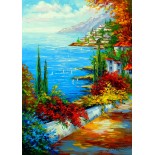 Puzzle 1000 piese ENJOY - Town by the Sea (Enjoy-1844)