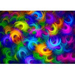 Puzzle 1000 piese ENJOY - Abstract Neon Feathers (Enjoy-1964)