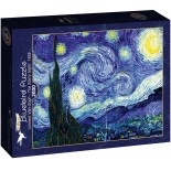 Puzzle 2000 piese Bluebird Puzzle - Vincent Van Gogh: The Starry Night, 1889 (Art-by-Bluebird-F-60200)