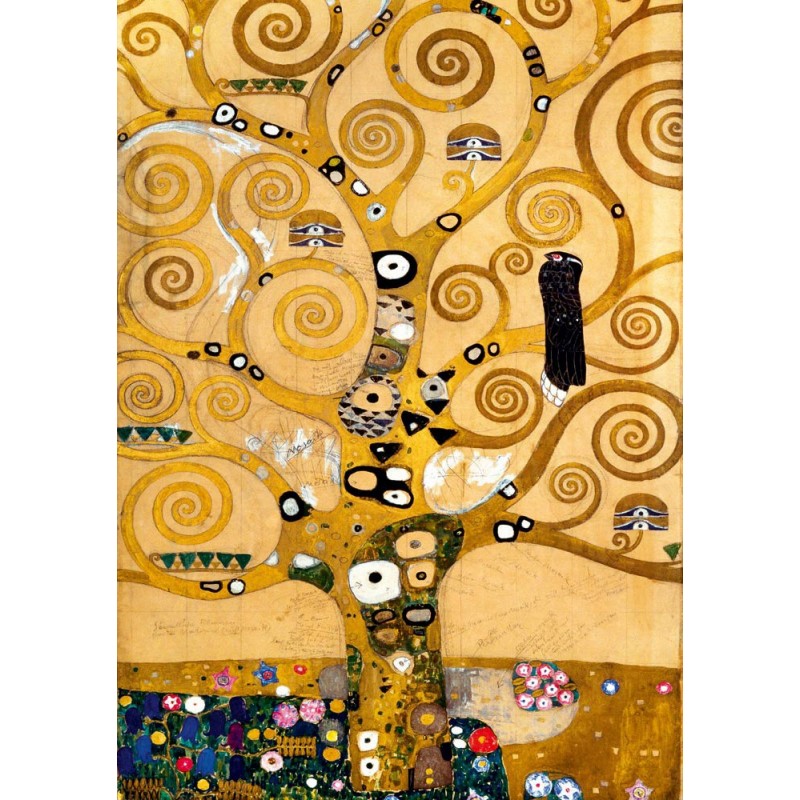 Puzzle 1000 piese Bluebird Puzzle - Gustav Klimt: The Tree of Life, 1909 (Art-by-Bluebird-F-60218)