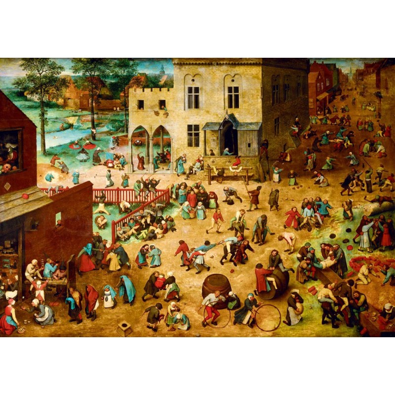 Puzzle 1000 piese Bluebird Puzzle - Pieter Bruegel: Children's Games, 1560 (Art-by-Bluebird-F-60231)